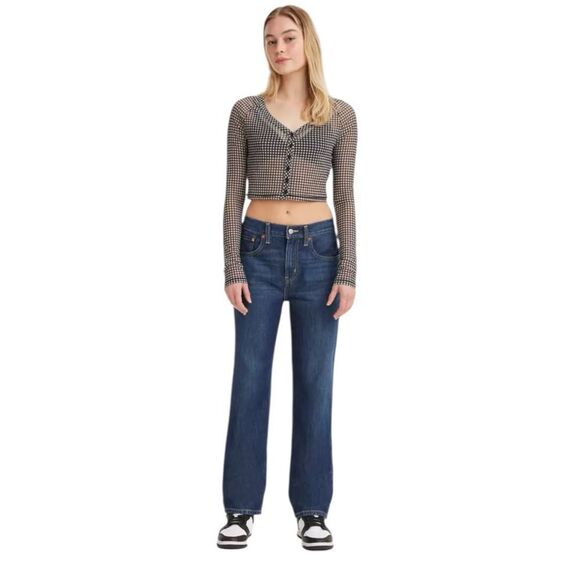 Levi's Denim - Levi’s low pro Straight-Leg Women’s Jeans in Dark Blue size 30